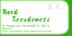 mark kecskemeti business card